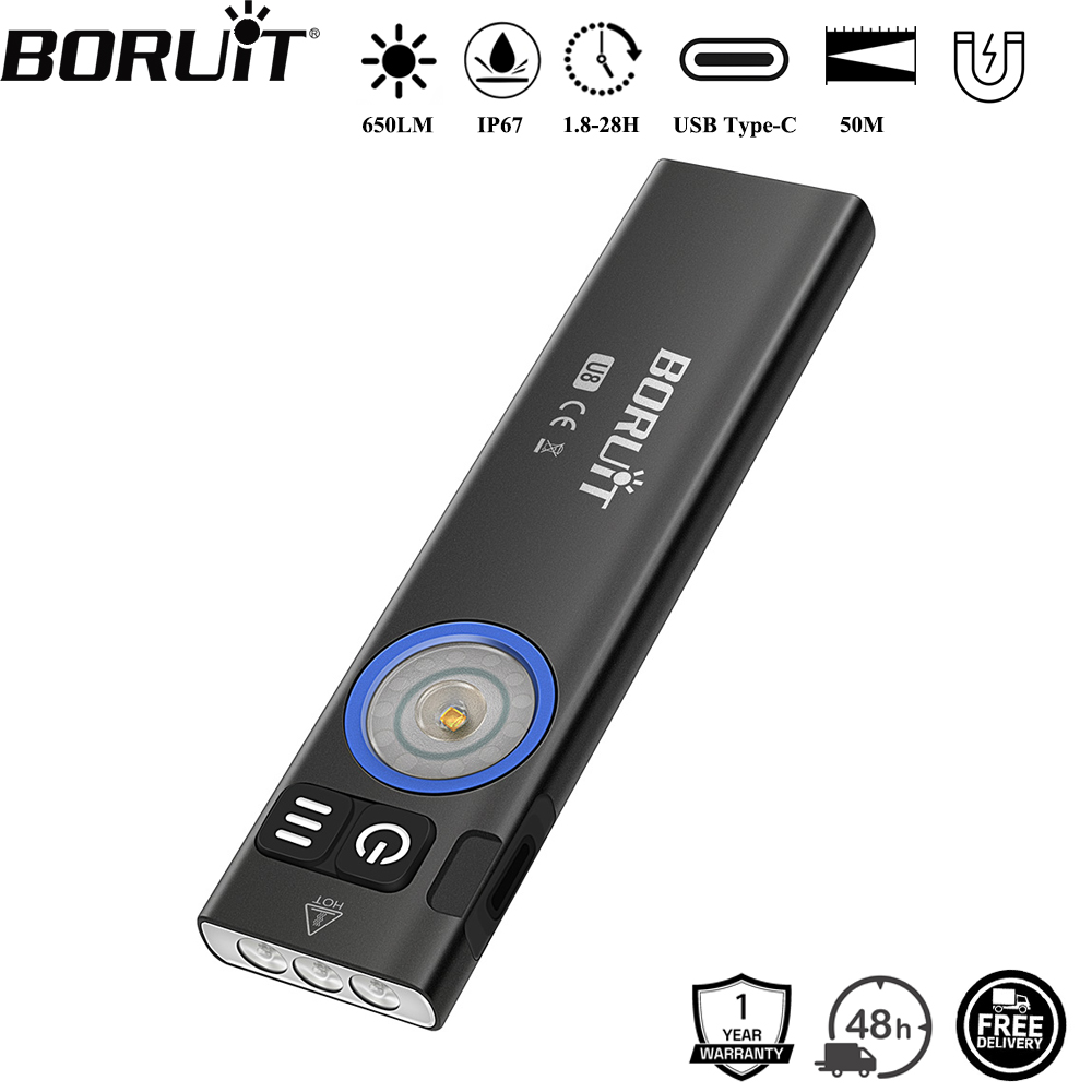 Outdoor Adventure Camp - Latarka LED BORUiT U8 650LM EDC,