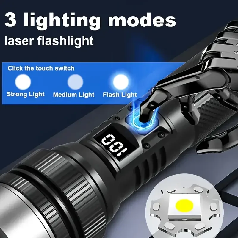 Mocna latarka LED 900000LM z f – Outdoor Adventure Camp recenzja i cena