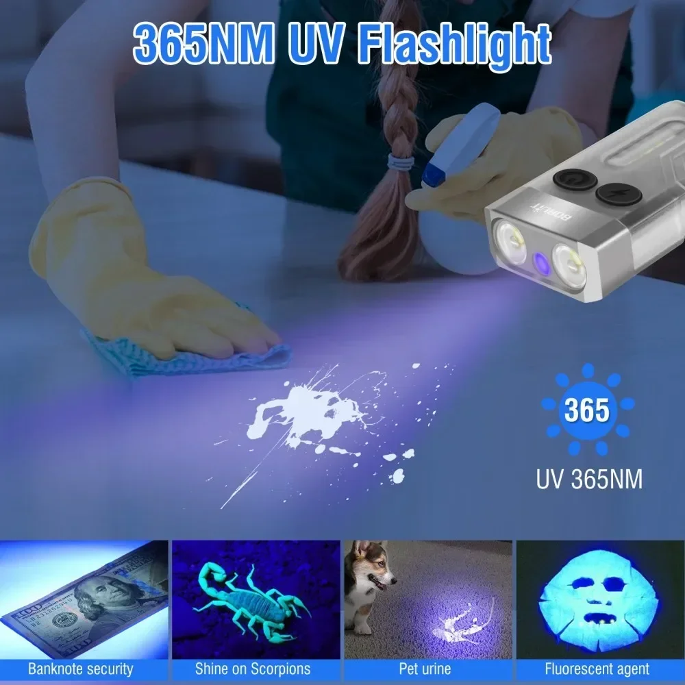 Latarka brelok BORUiT V10 UV L – Outdoor Adventure Camp recenzja i cena